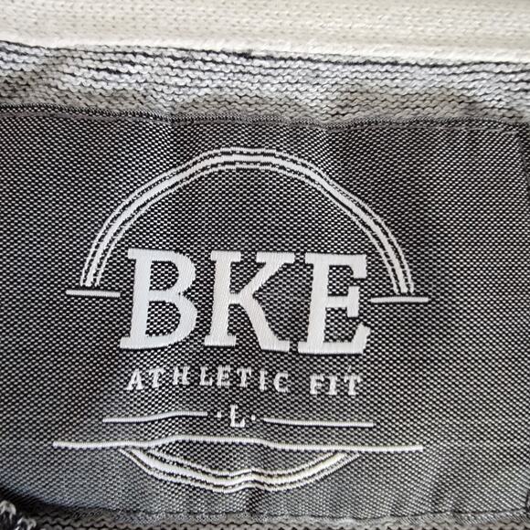 BKE Y2K Black Sweater Mens L 100% Cotton Preppy Casual Athletic Fit Ski Chalet - Picture 5 of 7